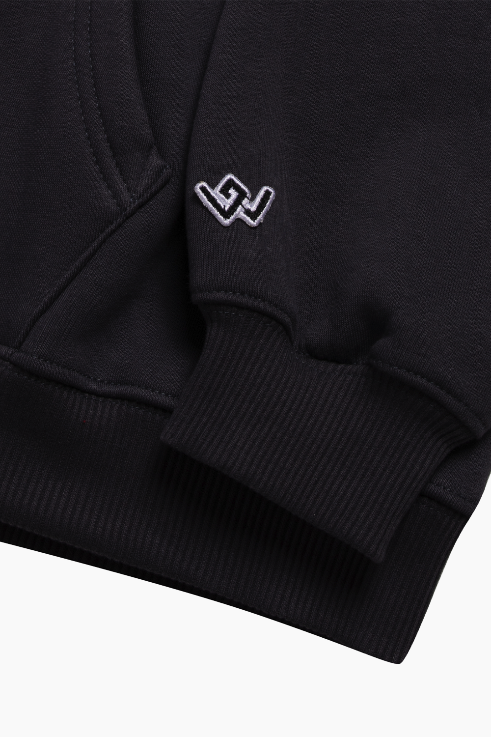 ANTHRACITE rhinestone oversized hoodie