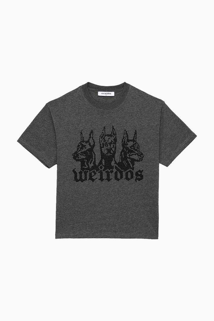 CHARCOAL rhinestone t-shirt