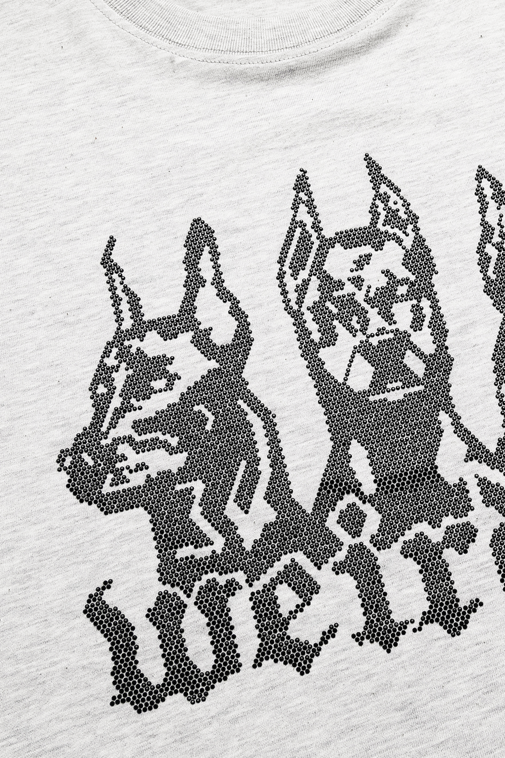 GREY FOG rhinestone t-shirt