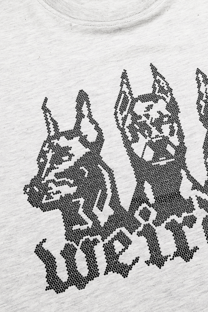 GREY FOG rhinestone t-shirt