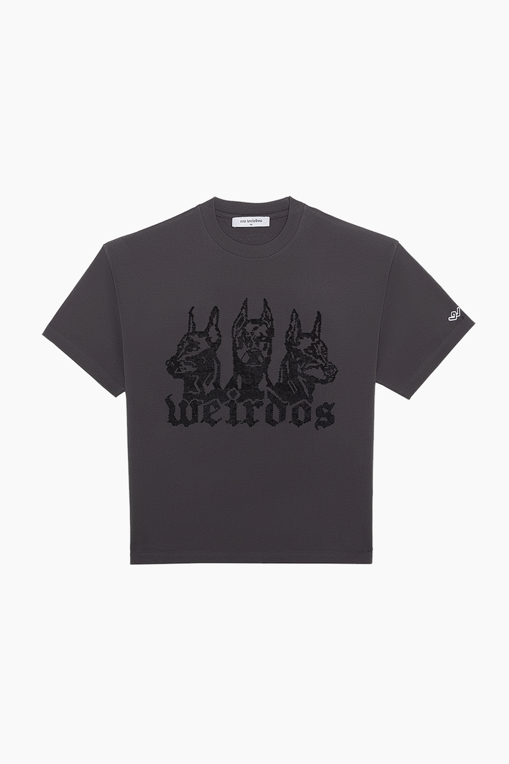 ANTHRACITE rhinestone t-shirt