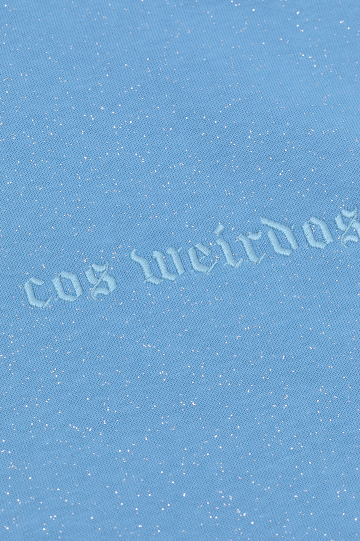 AQUA shiny zipped oversized hoodie