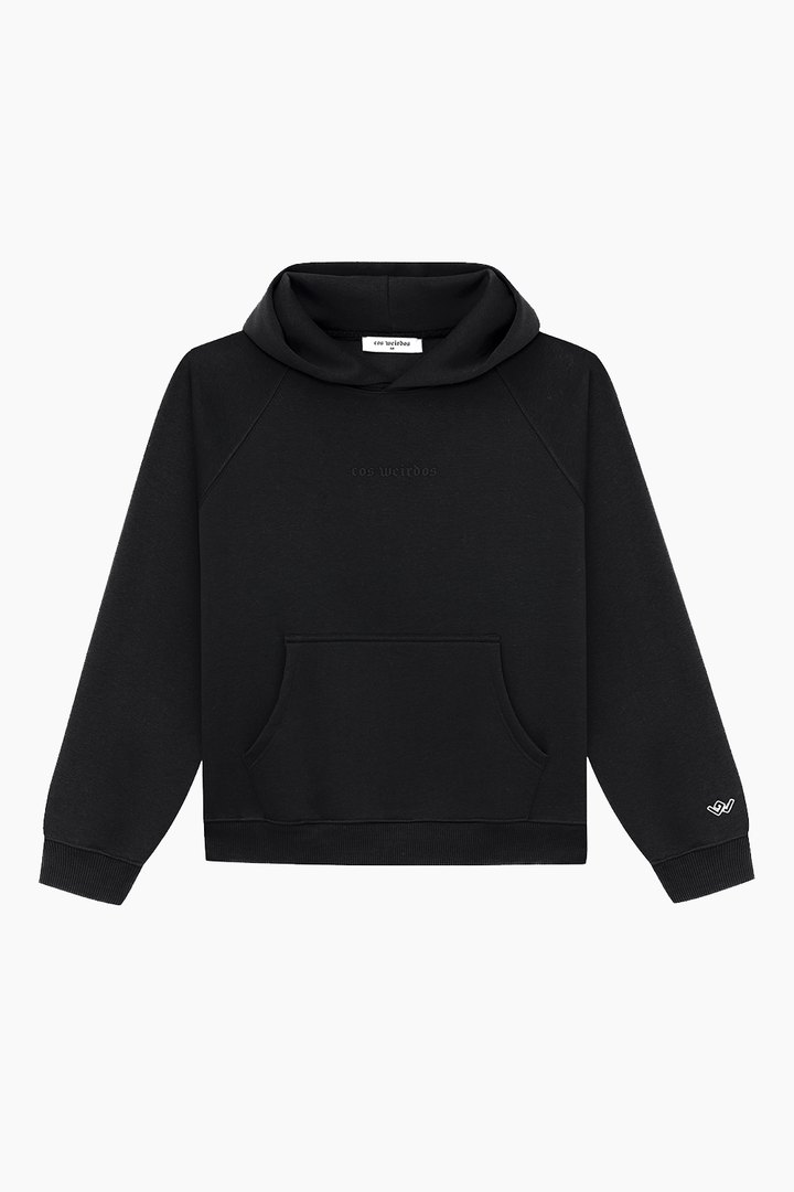 BLACK basic oversized hoodie