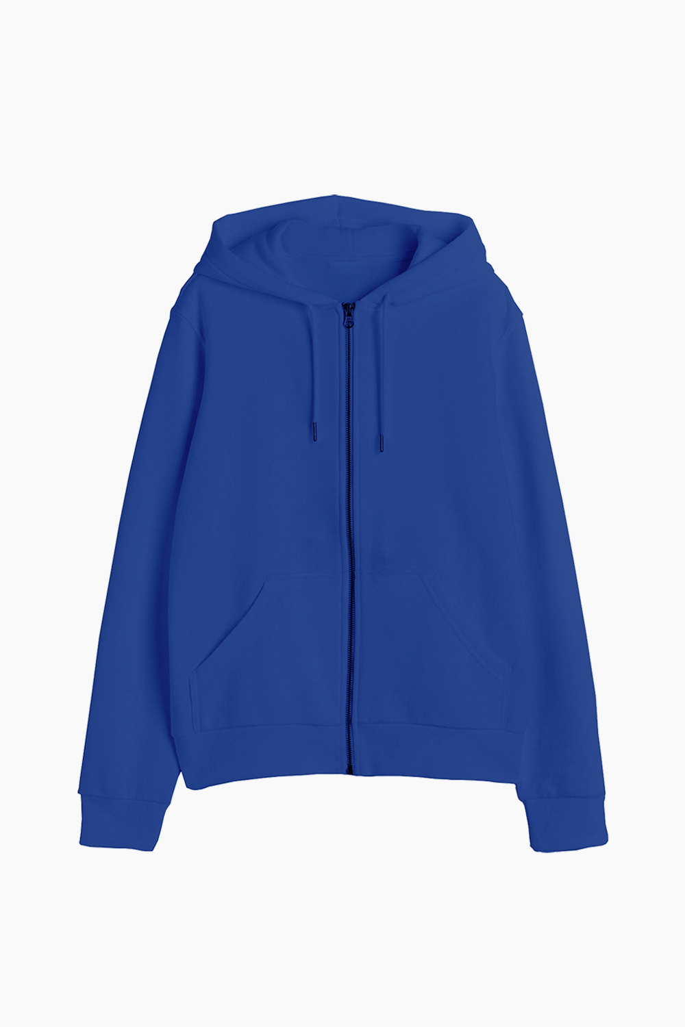 BLUE basic zipped hoodie