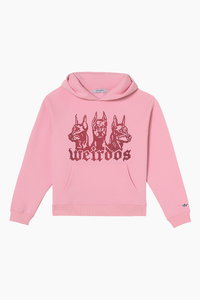 BLUSH rhinestone oversized hoodie