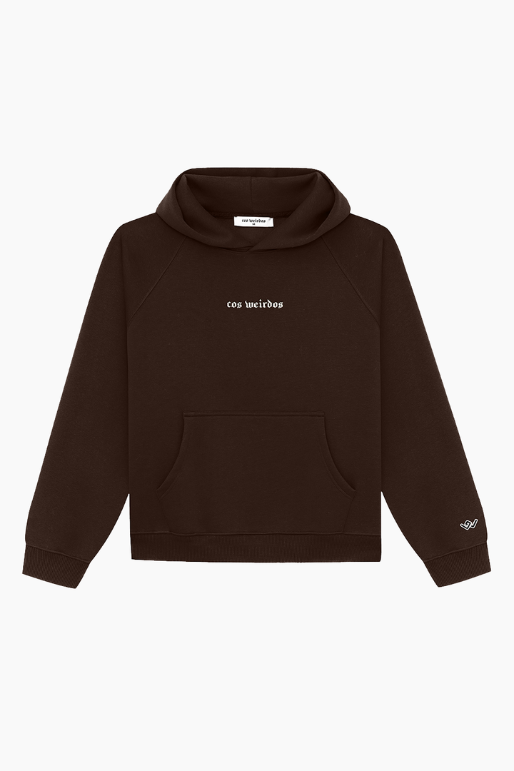 BROWN basic oversized hoodie
