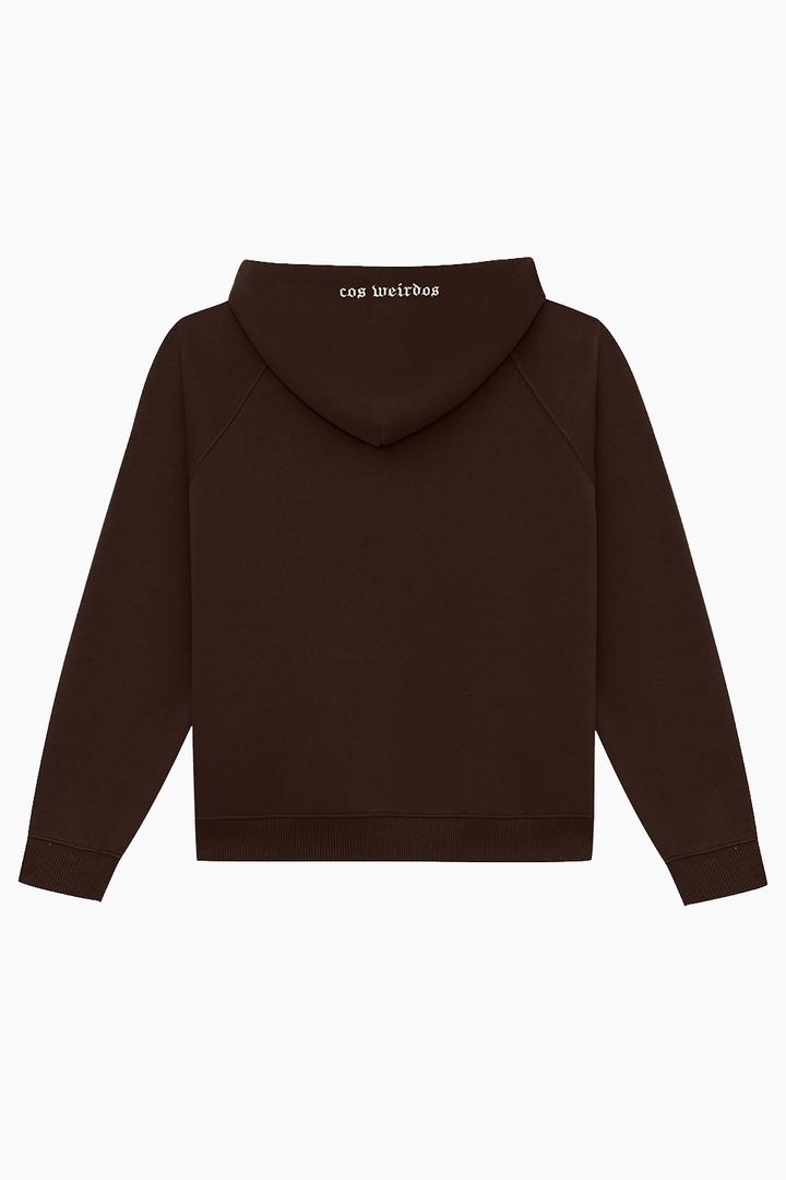 BROWN basic oversized hoodie