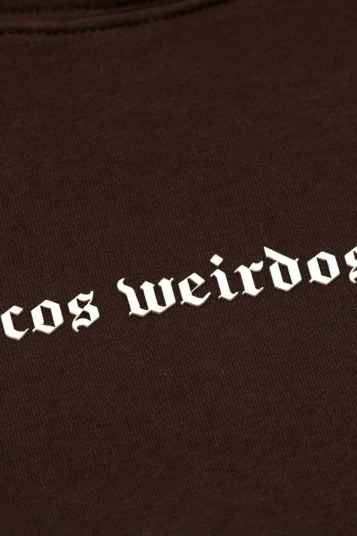 BROWN basic oversized hoodie