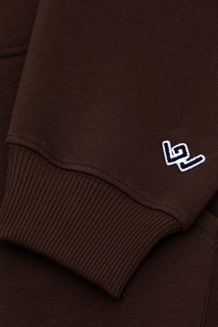 BROWN basic oversized hoodie