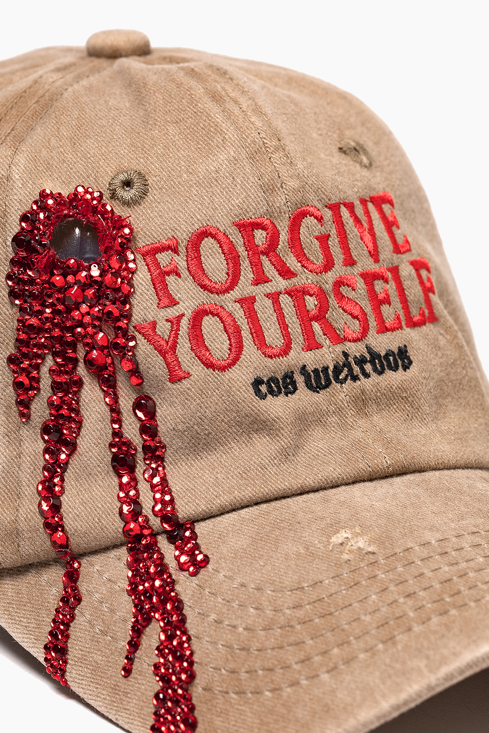 FORGIVE YOURSELF rhinestone cap