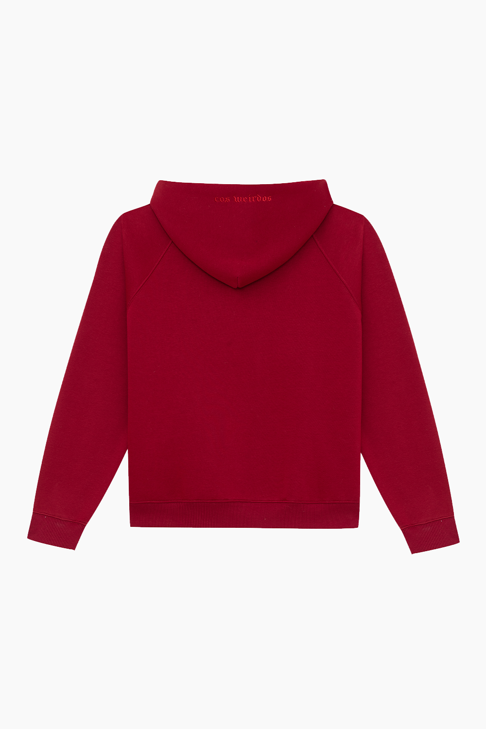 BURGUNDY basic oversized hoodie