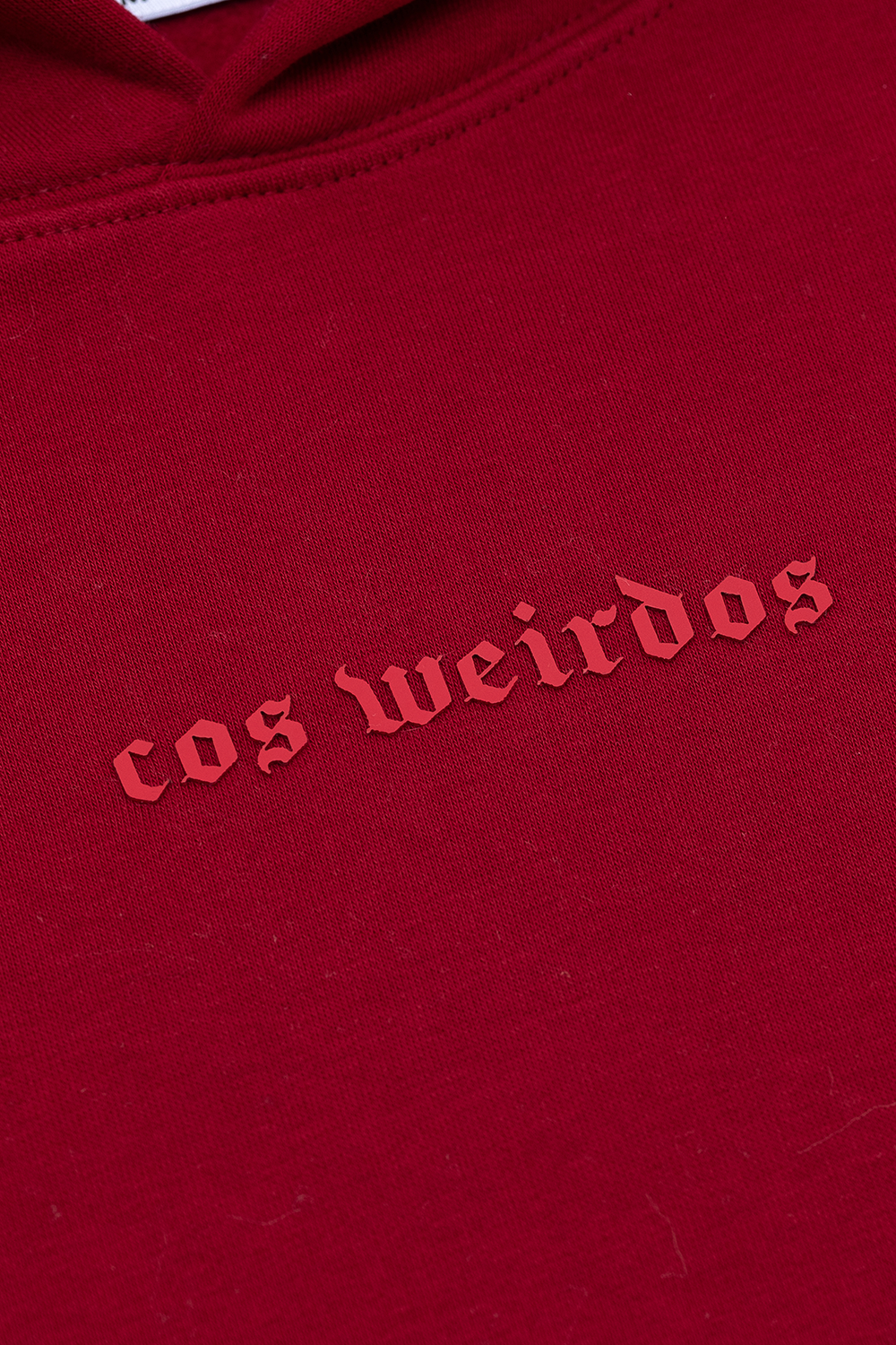 BURGUNDY basic oversized hoodie