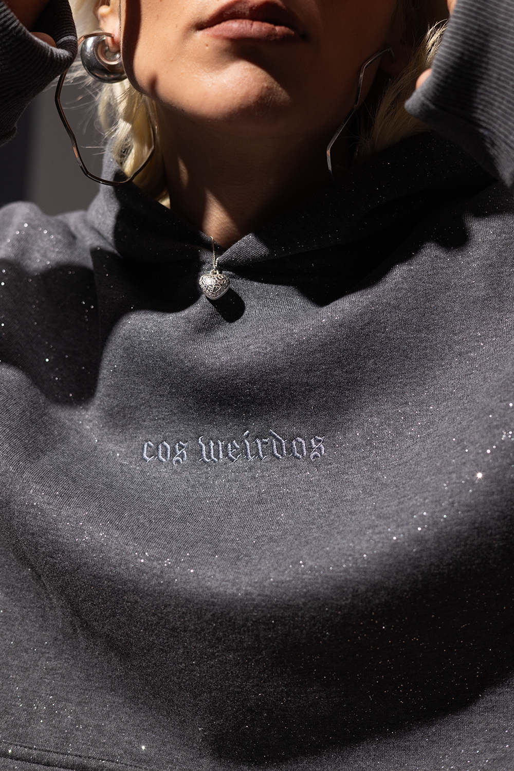 STARLIGHT shiny oversized hoodie